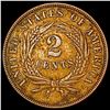 Image 2 : 1866 Two Cent Piece NEARLY UNCIRCULATED