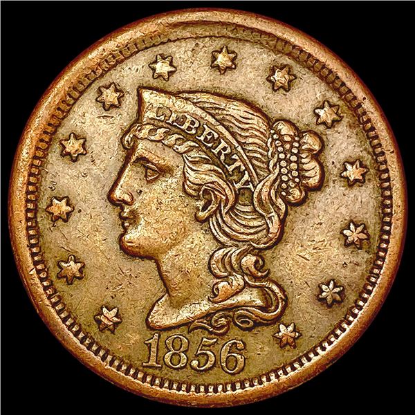 1856 Braided Hair Large Cent CLOSELY UNCIRCULATED