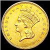 Image 1 : 1861 Rare Gold Dollar CLOSELY UNCIRCULATED