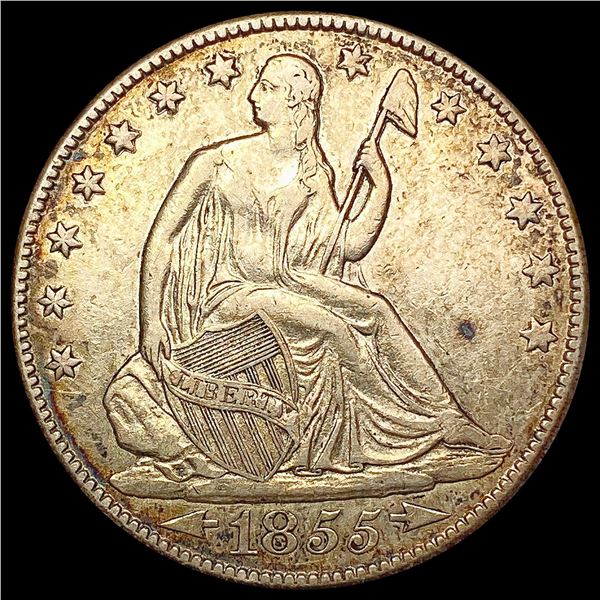 1855-O Seated Liberty Half Dollar CLOSELY UNCIRCULATED