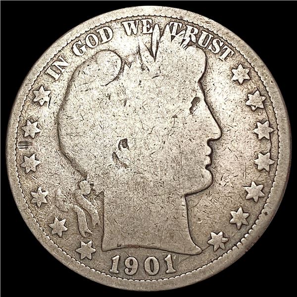 1901-S Barber Half Dollar NICELY CIRCULATED