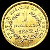 Image 2 : 1852 Rare Gold Dollar UNCIRCULATED