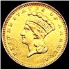 Image 1 : 1862 Rare Gold Dollar CLOSELY UNCIRCULATED