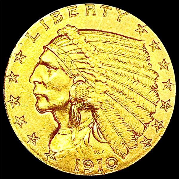 1910 $3 Gold Piece CLOSELY UNCIRCULATED