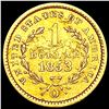 Image 2 : 1853-O Rare Gold Dollar CLOSELY UNCIRCULATED