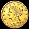 Image 1 : 1903 $3 Gold Piece CLOSELY UNCIRCULATED