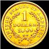 Image 2 : 1849 Rare Gold Dollar CLOSELY UNCIRCULATED