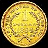 Image 2 : 1854 Rare Gold Dollar UNCIRCULATED