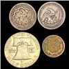 Image 2 : [4] US Varied Coinage [[2] 1858, 1891, 1949-S] HIGH GRADE