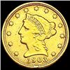 Image 1 : 1903 $5 Gold Half Eagle CLOSELY UNCIRCULATED