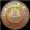 Image 2 : 1871 Two Cent Piece NEARLY UNCIRCULATED