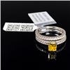 Image 2 : 14K 1.48 CTW Diamond Ring Set (Fancy Yellow center Diamond)