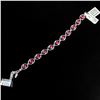 Image 2 : LA Jewels 5.9 CWT Ruby Bracelet - Gold & Silver - GLA