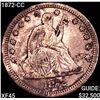 Image 1 : 1872-CC Seated Liberty Quarter NEARLY UNCIRCULATED