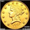 Image 1 : 1861 $10 Gold Eagle CHOICE BU