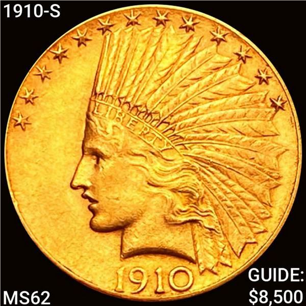 1910-S $10 Gold Eagle UNCIRCULATED
