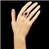 Image 4 : 18K Gold 6.07ct Ruby & 1.80ctw Diamond Ring