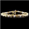 Image 1 : 14K Gold 1.00ctw Diamond Bracelet
