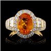 Image 1 : 18K Yellow Gold 3.10ct Sapphire & 1.04ct Diamond R