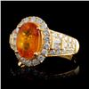 Image 2 : 18K Yellow Gold 3.10ct Sapphire & 1.04ct Diamond R