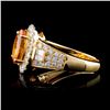 Image 3 : 18K Yellow Gold 3.10ct Sapphire & 1.04ct Diamond R