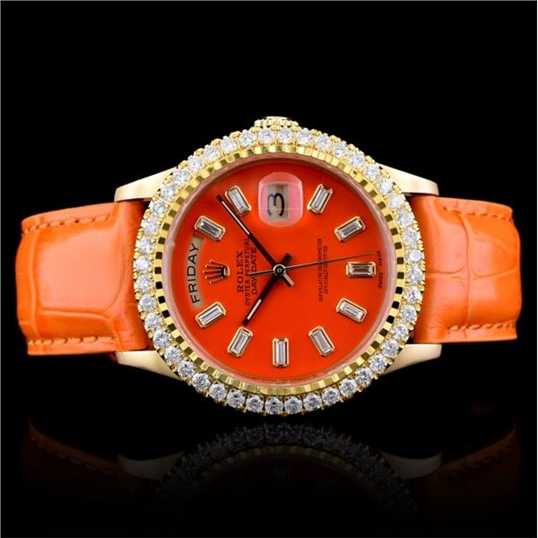 Rolex Day-Date 18K President 2.50ct Diamond Watch