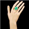 Image 4 : 18K Gold 21.47ct Emerald & 1.10ctw Diamond Ring