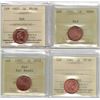 Image 1 : 1¢ MS-66 ICCS PCCS 4pcs lot, Professional Coin Certification System