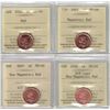 Image 1 : 1¢ MS-66 ICCS  4pcs lot