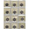 Image 1 : 50¢ ICCS-PCCS Lot of 12 pcs Professional Coin Certification System