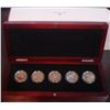 Image 1 : Complete RCM Packaging for 2012 Farewell, First 5 Color Loonie inserted, Wooden Box