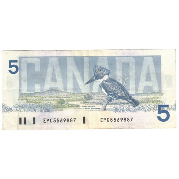 1984 Canada $5. Kingfisher