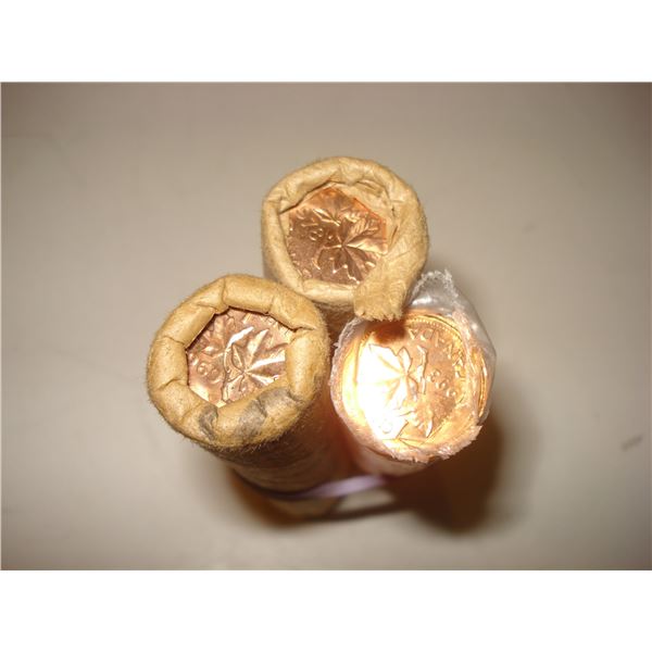 1969-1978-1993 Small Cent Rolls