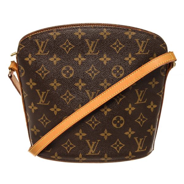 Louis Vuitton Brown Monogram Canvas Drouot Shoulder Bag