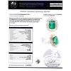 Image 3 : 3.31 ctw Emerald and 0.84 ctw Diamond 18K Yellow and White Gold Ring (GIA CERTIF