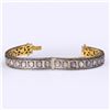 Image 5 : Vintage Indian Gold Topped Silver & Diamond Bangle