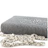 Image 5 : Chanel Black Ivory Striped Denim Timeless Wallet on Chain