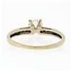 Image 7 : Antique Art Deco 18k White Gold 0.55 ctw European Diamond Solitaire & Accent Rin