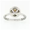 Image 7 : 18k Gold 1.56 ctw GIA Fancy Orange Brown Diamond Solitaire Halo Engagement Ring