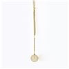 Image 5 : 18k Gold 0.12 ctw Bezel Diamond Golden Pearl Dangle Dual Cable Link Chain Neckla