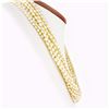 Image 3 : Vintage 11 Strand 31" Freshwater Pearl Necklace w/ 14k Gold Jade Handmade Clasp