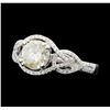 Image 1 : 1.61 ctw Diamond Ring - 14KT White Gold