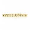 Image 2 : Estate 14K Yellow Gold Smooth Polished "X" Diamond Link Line Stackable Bracelet