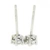 Image 3 : NEW 14k White Gold .30 ctw Round Brilliant Prong Set Diamond Classic Stud Earrin
