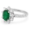 Image 2 : 14K Gold 2.50ct Emerald & 1.00ct Diamond Ring