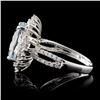 Image 3 : 18K Gold 4.13ct Aquamarine & 0.54ct Diamond Ring