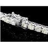Image 2 : 18k White Gold 12.00ct Diamond Tennis Bracelet