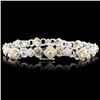 Image 2 : 18K Gold 5.31ctw Fancy Diamond Bracelet