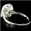Image 2 : 18K Gold 0.79ct Emerald & 0.91ctw Diamond Ring
