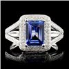 Image 1 : 14K Gold 1.49ct Tanzanite & 0.42ctw Diamond Ring